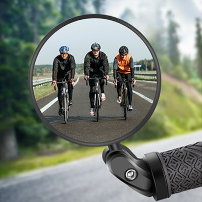 Rétroviseur vélo rond a haute visibilité