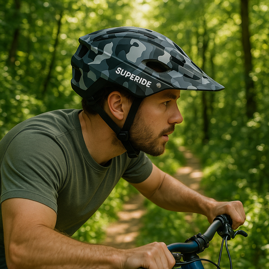 casque velo dirt rider de camouflage