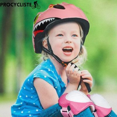 casque vélo enfant dino rose