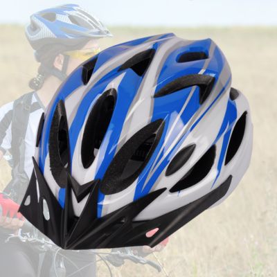 casque velo femme eros bleu et blanc